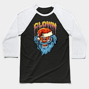 Christmas Santa Clown Baseball T-Shirt